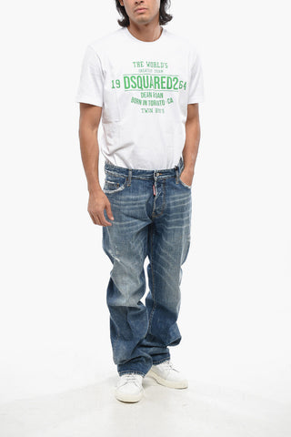 Jeans ROADIE mit geradem Bein und Logoknöpfen 22cm