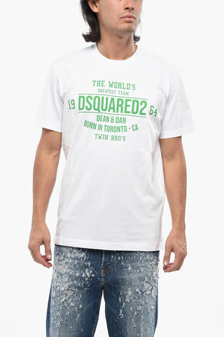 Baumwoll-T-Shirt GREATEST TEAM mit Druck