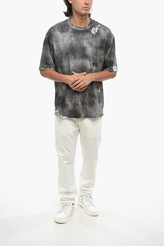 T-Shirt mit Rundhalsausschnitt T-WASH-N2 im Denim-Effekt
