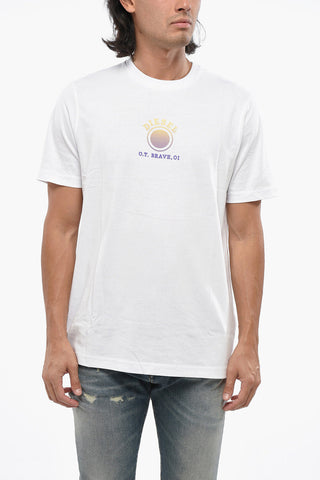 Crewneck T-Shirt T-JUST 5-1 Cotton Jersey with Printed Logo