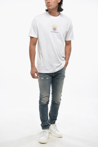 Crewneck T-Shirt T-JUST 5-1 Cotton Jersey with Printed Logo