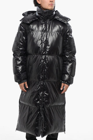 RED TAG Long Puffer Jacket with Removable Hood