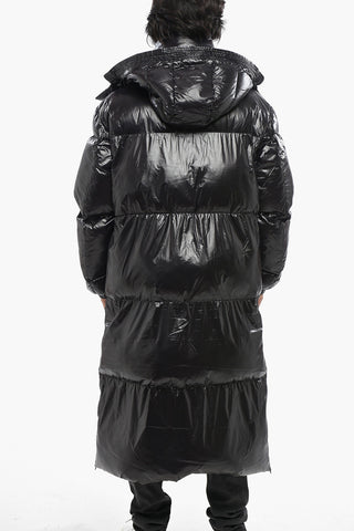 RED TAG Long Puffer Jacket with Removable Hood