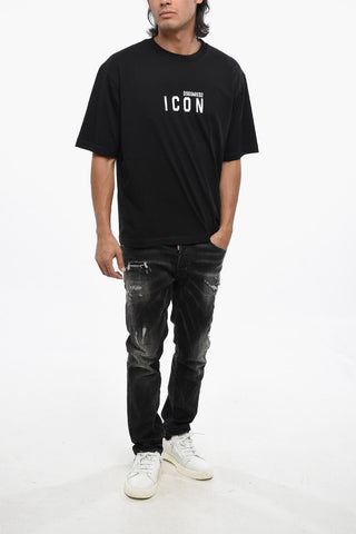 Rundhals‑T‑Shirt ICON aus Baumwolle
