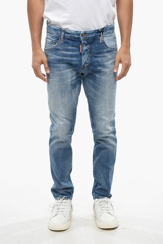 Straight-Leg Jeans SKATER with Suede Logo Patch 15cm
