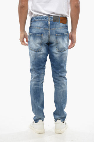 Straight-Leg Jeans SKATER with Suede Logo Patch 15cm