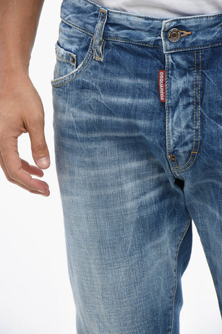 Straight-Leg Jeans SKATER with Suede Logo Patch 15cm