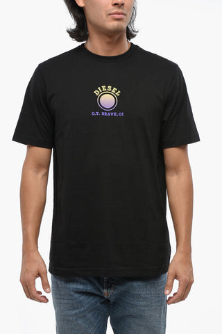 Crewneck T-Shirt T-JUST 5-1 Cotton Jersey with Printed Logo