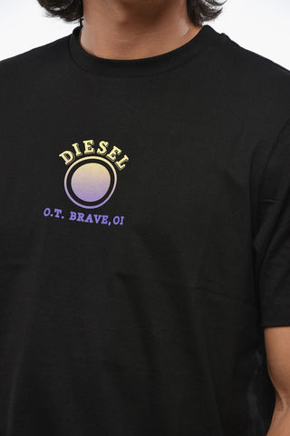 Crewneck T-Shirt T-JUST 5-1 Cotton Jersey with Printed Logo