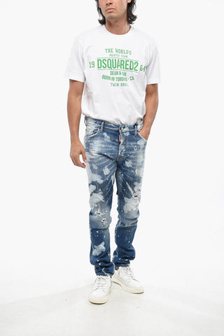 Stretch Denim Jeans COOL GUY with Paint-Effect Details 16cm