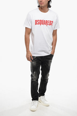 T-Shirt mit Rundhalsausschnitt COOL FIT mit aufgedrucktem Logo