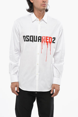 Popeline BLOODY RED Shirt with Print