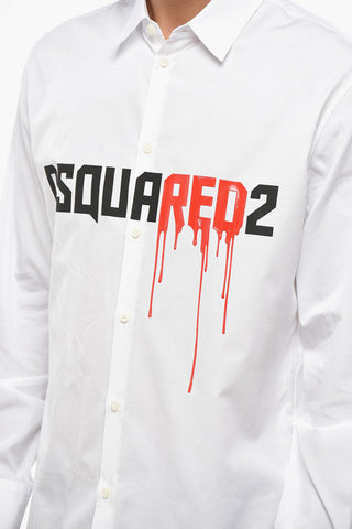Popeline BLOODY RED Shirt with Print