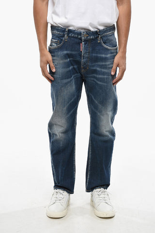Jeans BRO aus Stretch-Denim mit Logopatch am Rücken 19cm