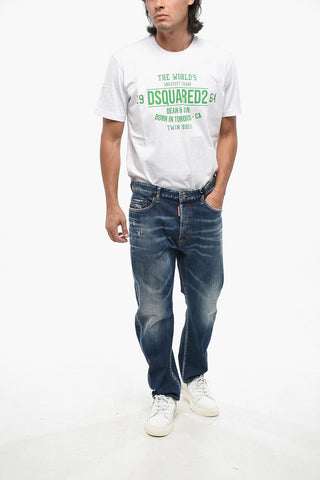Jeans BRO aus Stretch-Denim mit Logopatch am Rücken 19cm
