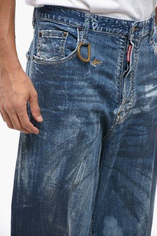 Stonewashed Jeans EROS with 23cm Metal Detail