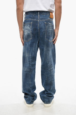 Stonewashed Jeans EROS with 23cm Metal Detail