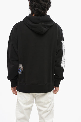 RED TAG Brushed Cotton Hooded Sweatshirt MACS with Print
