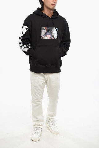 RED TAG Brushed Cotton Hooded Sweatshirt MACS with Print