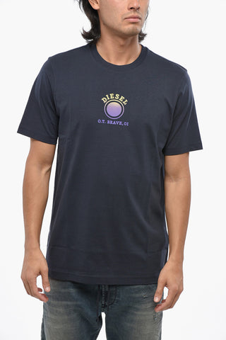 Crewneck T-Shirt T-JUST 5-1 Cotton Jersey with Printed Logo