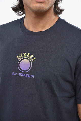Crewneck T-Shirt T-JUST 5-1 Cotton Jersey with Printed Logo