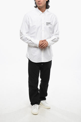 Button-down-Hemd HEADQUARTER aus Hopsack-Baumwolle