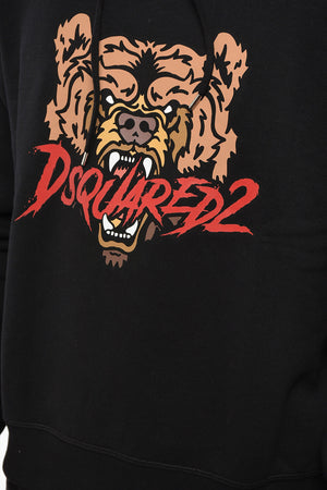Felpa Hoodie ANGRY BEAR in Cotone Felpato