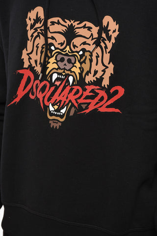Cotton Fleece Hoodie ANGRY BEAR