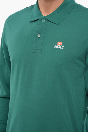 Langarm-Polo T-SMITH-LS-OUT Aus Piqué-Baumwolle