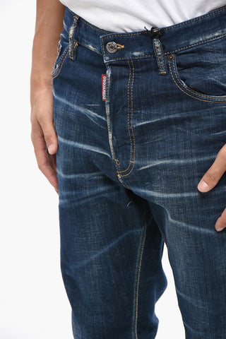 Jeans 642 in Denim Stretch Effetto Whiskering 20cm