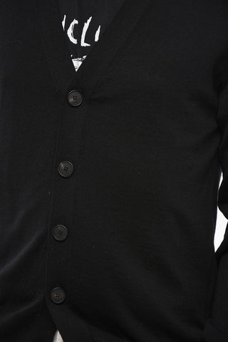 V-Neck Wool Cardigan