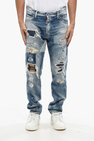 Jeans mit Vintage-Effekt COOL GUY und dekorativen Patches 16cm