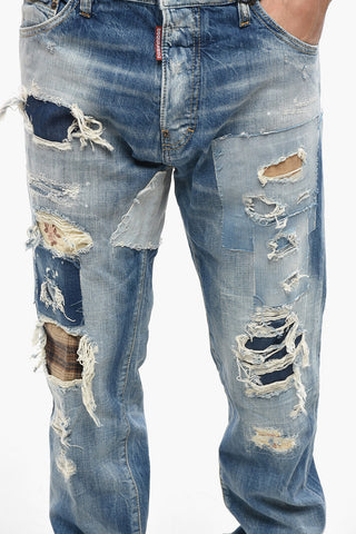 Jeans mit Vintage-Effekt COOL GUY und dekorativen Patches 16cm