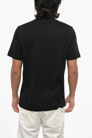 Crewneck T-Shirt T-JUST-L3 Cotton Jersey with Glossy Gel Logo