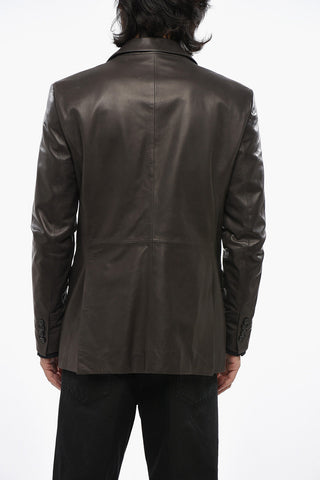 Leather Blazer-Fit Jacket