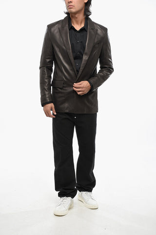 Leather Blazer-Fit Jacket