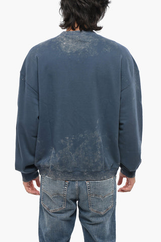 RED TAG Crewneck Sweatshirt INDUSTRY with Embossed Print