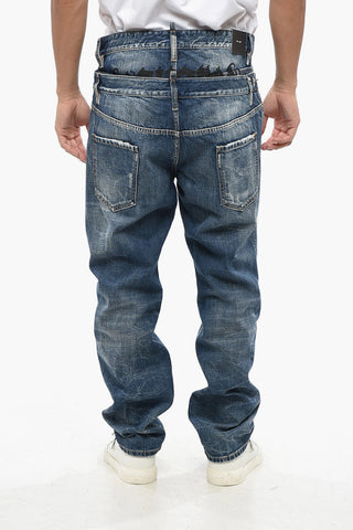 Jeans Mit Geradem Bein 642 Mit Überlagerndem Design 20cm