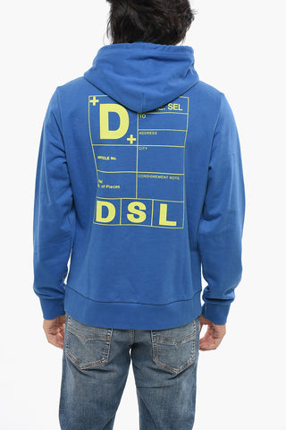 RED TAG Brushed-Cotton Hoodie with Printed Logo