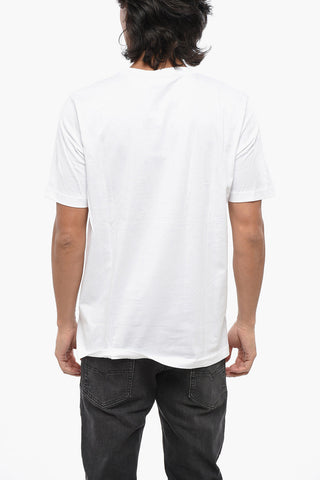 Cotton Jersey T-JUST-E50 Crew-neck T-Shirt with Embossed Logo
