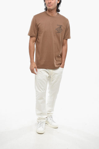 Crewneck T-Shirt T-JUST 6-2 Solid-Color with Contrast Print