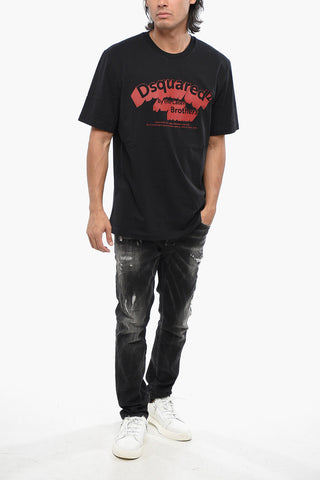 T-Shirt Girocollo D2 SHADOW con Stampa