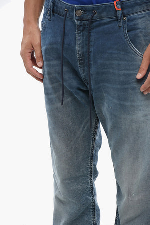 JOGGJEANS Stretch-Jeans D-KROOLEY mit Kordelzug 16cm