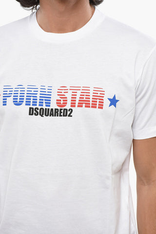 T-Shirt Girocollo PORN STAR in Cotone