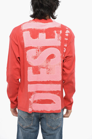 RED TAG Ribbed Cotton T-Shirt with Front Logo