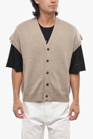 Cardigan in Puro Cashmere con Scollo a V