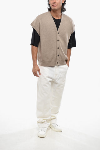 Cardigan in Puro Cashmere con Scollo a V