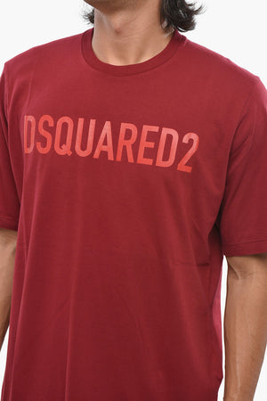 T-Shirt mit Rundhalsausschnitt aus Baumwolle mit aufgedrucktem Logo