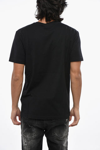 T-Shirt Basic in Cotone con Scollo a V