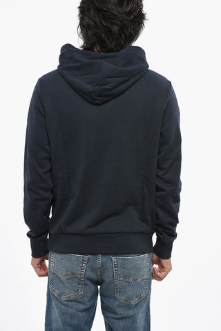Brushed Cotton Hooded Sweatshirt GINNOUT with Printed Logo